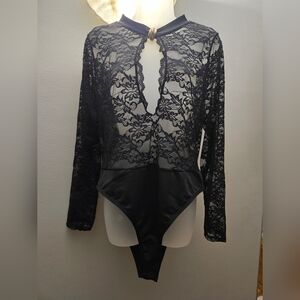 Black Lace Bodysuit 3X - NEVER WORN